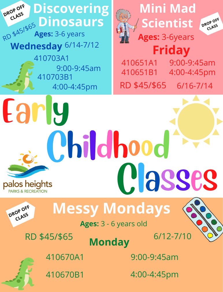 Early Childhood Classes SUMMER 1