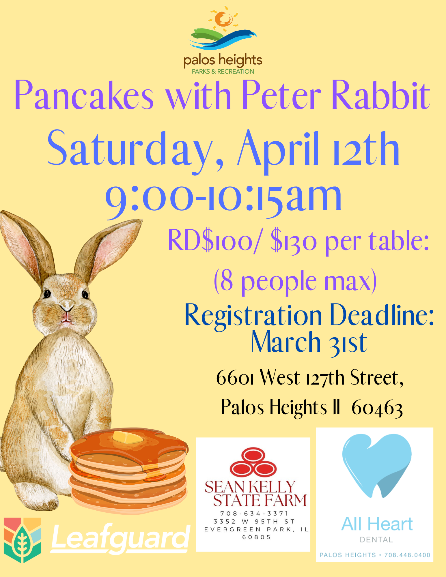 Pancakes with Peter Rabbit