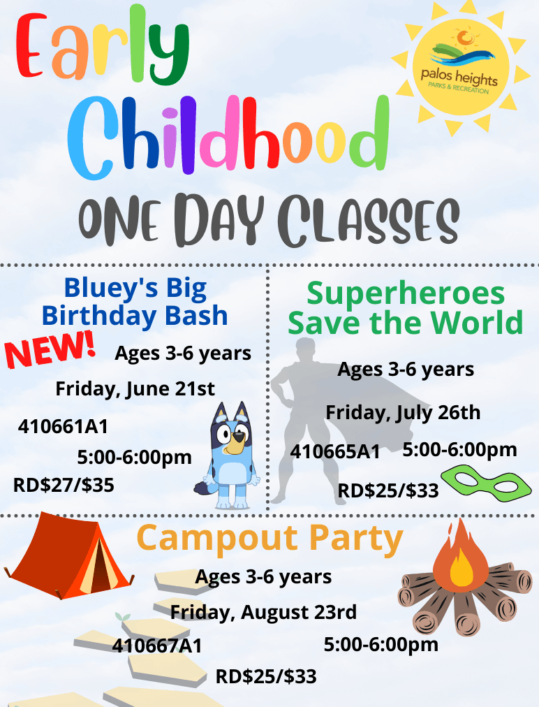 Early Childhood One Day Classes 