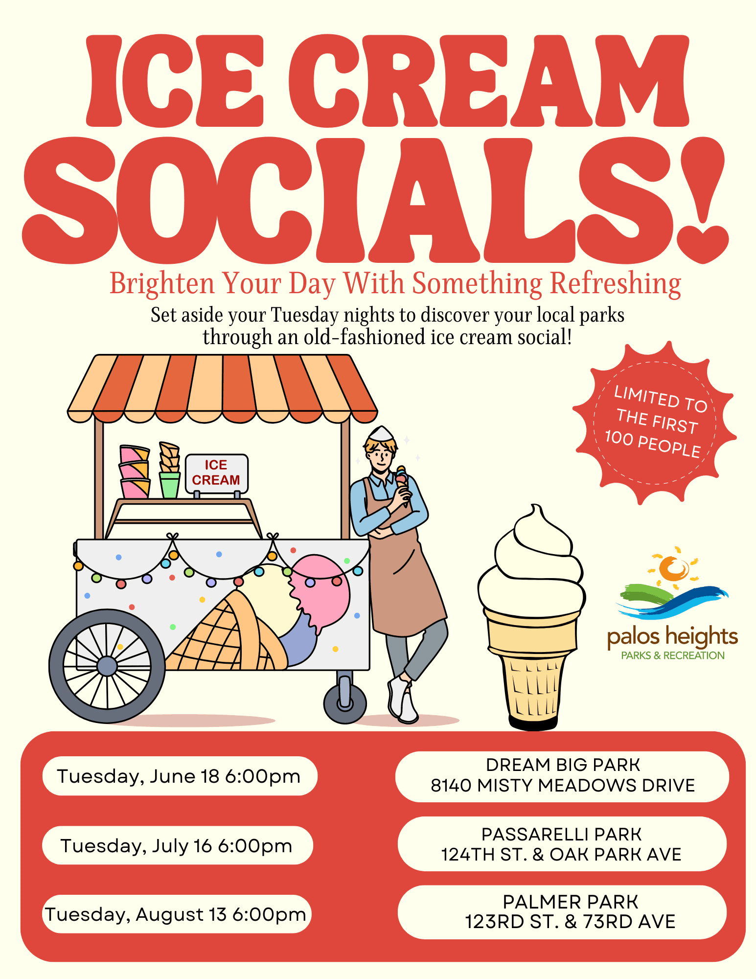 Ice Cream Social Flyer